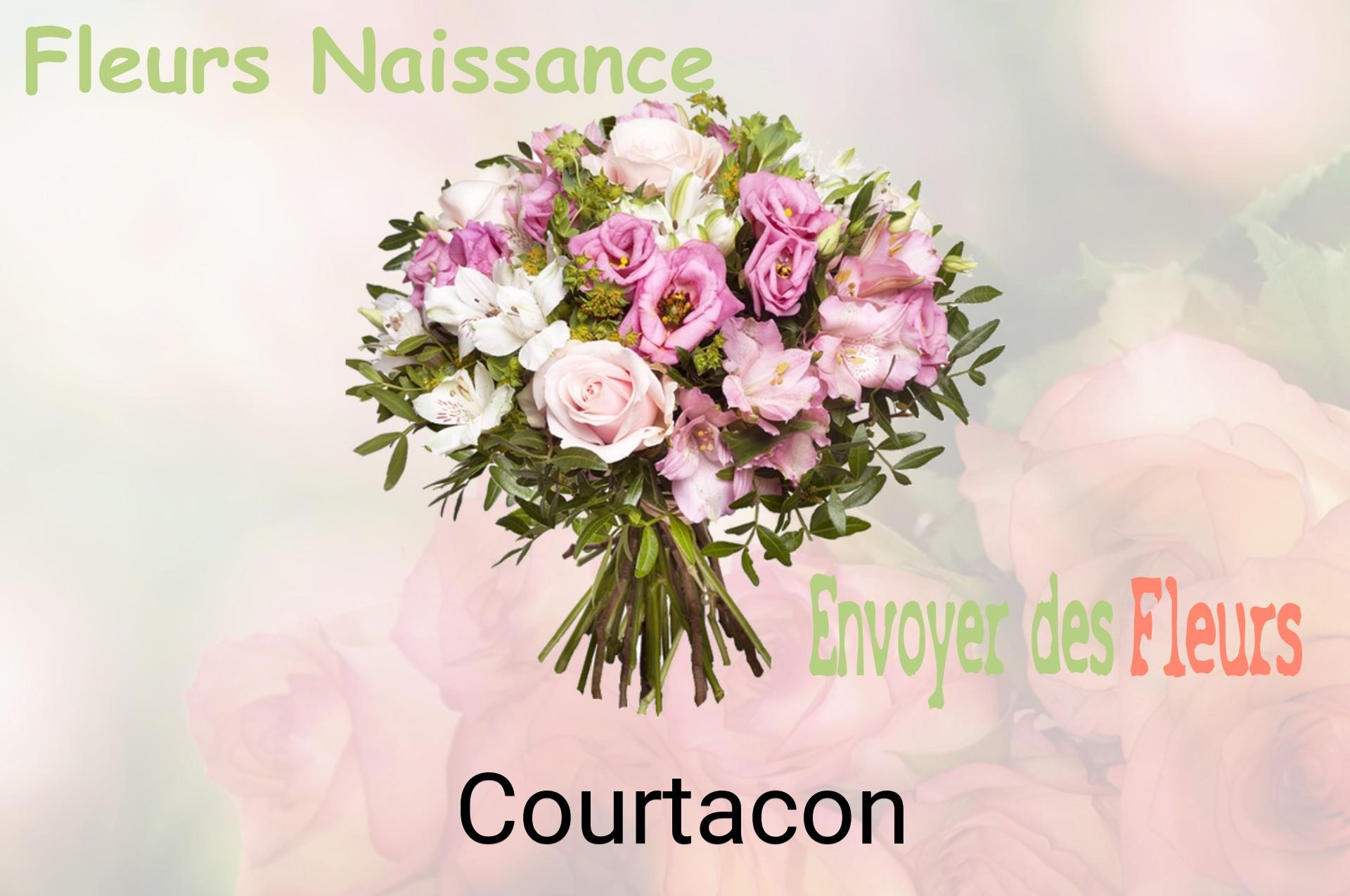 Bouquet de fleurs de naissance livré à Courtacon